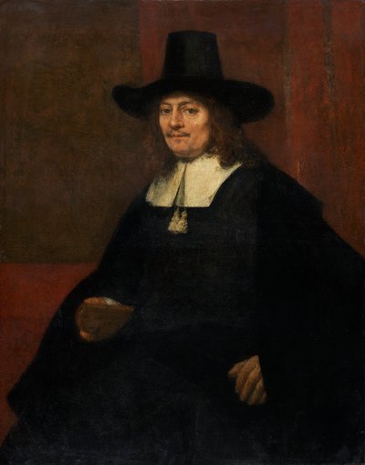 Retrato de un hombre, sentado de Rembrandt van Rijn